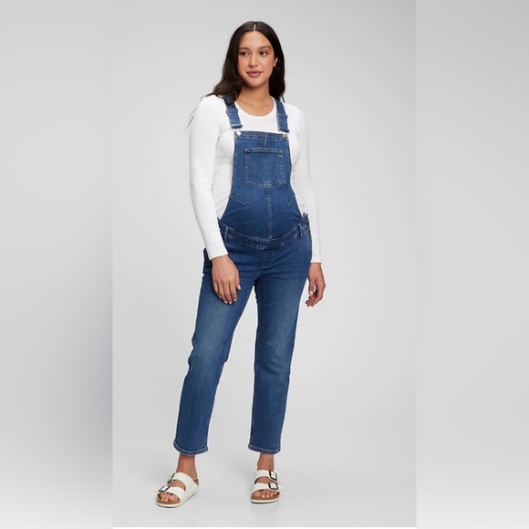 GAP Denim - Gap Maternity Jean Overalls Small Cottagecore Retro‎ Country Farmcore Denim